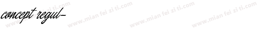 concept regul字体转换